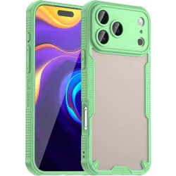 Coque arrière Phonesta Shockproof Armor pour Apple iPhone 17 Pro Max - Vert