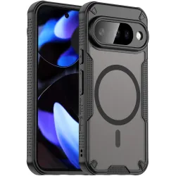 Coque arrière Phonesta Shockproof Armor avec MagSafe pour Google Pixel 10 - Noir