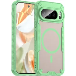 Coque arrière Phonesta Shockproof Armor avec MagSafe pour Google Pixel 10 Pro - Vert