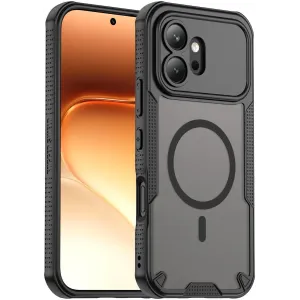 Coque arrière Phonesta Shockproof Armor avec MagSafe pour HONOR 600 - Noir