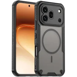 Coque arrière Phonesta Shockproof Armor avec MagSafe pour HONOR 600 Pro - Noir