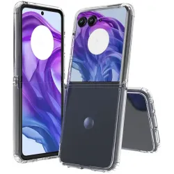 Coque arrière Phonesta Scratchproof pour Motorola Razr 50 Ultra - Transparent