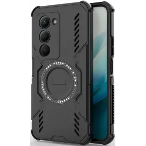 Coque arrière Phonesta Shield Armor avec MagSafe pour Xiaomi Redmi 15 - Noir