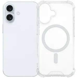Coque arrière Phonesta Shockproof MagSafe pour Apple iPhone 16 - Transparent