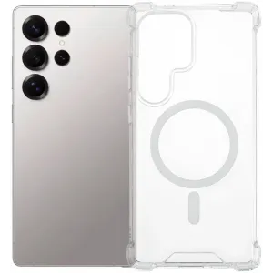 Coque arrière Phonesta Shockproof MagSafe pour Samsung Galaxy S25 Ultra - Transparent