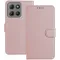 Coque portefeuille Phonesta Smooth Skin pour Motorola Moto G17/G17 Power/G15/G15 Power - Or rose