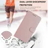 Coque portefeuille Phonesta Smooth Skin pour Oppo Reno13 F 4G/5G / Reno13 FS 5G - Or rose 3