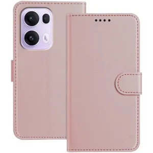 Coque portefeuille Phonesta Smooth Skin pour Oppo Reno13 Pro - Or rose