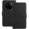 Coque portefeuille Phonesta Smooth Skin pour Realme 14 Pro Plus - Noir