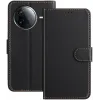 Coque portefeuille Phonesta Smooth Skin pour Xiaomi Poco F7 Pro/F7 Ultra - Noir