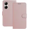 Coque portefeuille Phonesta Smooth Skin pour Xiaomi Poco X7 Pro - Or rose