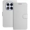 Coque portefeuille Phonesta Smooth Skin pour Xiaomi Redmi Note 14 Pro 4G - Argent