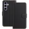 Coque portefeuille Phonesta Smooth Skin pour Samsung Galaxy S25/S24 - Noir