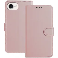 Coque portefeuille Phonesta Smooth Skin pour Apple iPhone 17e/16e - Or rose