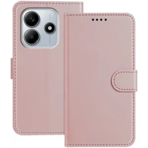 Coque portefeuille Phonesta Smooth Skin pour Xiaomi Redmi Note 14 4G 164.8mm - Or rose