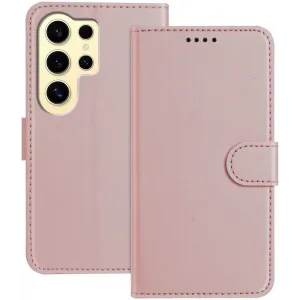 Coque portefeuille Phonesta Smooth Skin pour Samsung Galaxy S24 Ultra - Or rose