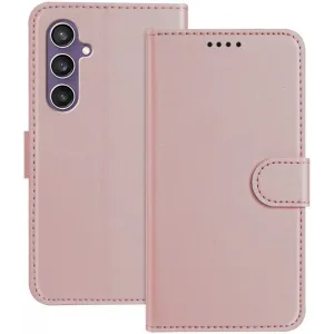 Coque portefeuille Phonesta Smooth Skin pour Samsung Galaxy S23 FE - Or rose