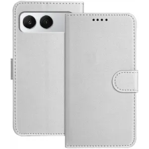Coque portefeuille Phonesta Smooth Skin pour OnePlus Nord 4 - Argent