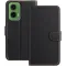 Coque portefeuille Phonesta Smooth Skin pour Motorola Moto G35 - Noir