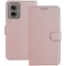 Coque portefeuille Phonesta Smooth Skin pour Motorola Moto G55 - Or rose