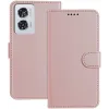Coque portefeuille Phonesta Smooth Skin pour Motorola Moto G85/Edge 50 Fusion - Or rose