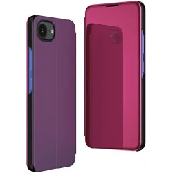 Coque à rabat Phonesta Smart Mirror View pour Apple iPhone 17e/16e - Violet