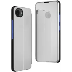 Coque à rabat Phonesta Smart Mirror View pour Apple iPhone 17e/16e - Argent