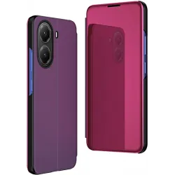 Coque à rabat Phonesta Smart Mirror View pour Xiaomi Poco X7 Pro - Violet