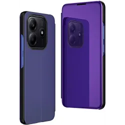 Coque à rabat Phonesta Smart Mirror View pour Xiaomi Redmi Note 14 4G - Indigo