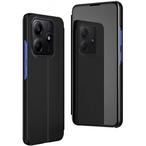 Coque à rabat Phonesta Smart Mirror View pour Xiaomi Redmi Note 14 4G - Noir