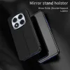 Coque à rabat Phonesta Smart Mirror View pour Xiaomi Redmi Note 14 Pro 5G / Xiaomi Poco X7 - Argent 1