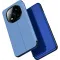 Coque à rabat Phonesta Smart Mirror View pour Xiaomi Redmi Note 14 Pro Plus - Bleu