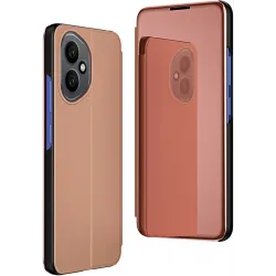 Coque à rabat Phonesta Smart Mirror View pour HONOR 400 - Or rose