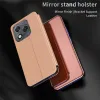 Coque à rabat Phonesta Smart Mirror View pour HONOR 400 Lite - Or rose 1