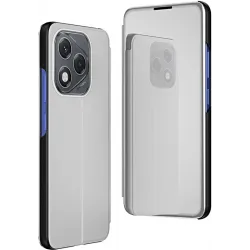 Coque à rabat Phonesta Smart Mirror View pour HONOR 400 Lite - Argent