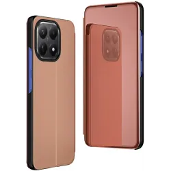 Coque à rabat Phonesta Smart Mirror View pour Xiaomi 15T - Or rose