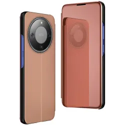 Coque à rabat Phonesta Smart Mirror View pour HONOR Magic8 Lite - Or rose