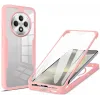 Coque intégrale Phonesta Slim Protect 360 protecteur d'écran pour Oppo Reno12 F/Reno12 FS - Rose