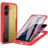 Coque intégrale Phonesta Slim Protect 360 protecteur d'écran pour Xiaomi Poco X7 Pro - Rouge