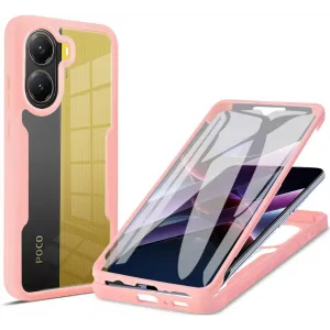 Coque intégrale Phonesta Slim Protect 360 protecteur d'écran pour Xiaomi Poco X7 Pro - Rose
