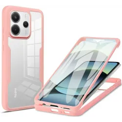 Coque intégrale Phonesta Slim Protect 360 protecteur d'écran pour Xiaomi Redmi Note 14 4G - Rose