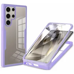 Coque intégrale Phonesta Slim Protect 360 protecteur d'écran pour Samsung Galaxy S25 Ultra - Violet