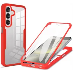 Coque intégrale Phonesta Slim Protect 360 protecteur d'écran pour Samsung Galaxy A26 - Rouge