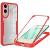 Coque intégrale Phonesta Slim Protect 360 protecteur d'écran pour Samsung Galaxy S25 Edge - Rouge