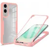 Coque intégrale Phonesta Slim Protect 360 protecteur d'écran pour Samsung Galaxy S25 Edge - Rose