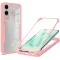 Coque intégrale Phonesta Slim Protect 360 protecteur d'écran pour Samsung Galaxy S25 Edge - Rose