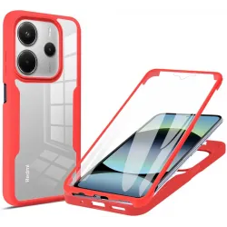 Coque intégrale Phonesta Slim Protect 360 protecteur d'écran pour Xiaomi Redmi Note 14 5G - Rouge