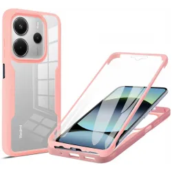 Coque intégrale Phonesta Slim Protect 360 protecteur d'écran pour Xiaomi Redmi Note 14 5G - Rose