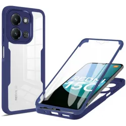 Coque intégrale Phonesta Slim Protect 360 protecteur d'écran pour Xiaomi Redmi 15C / Xiaomi Poco C85 - Bleu