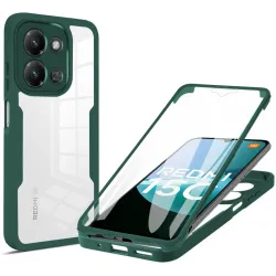 Coque intégrale Phonesta Slim Protect 360 protecteur d'écran pour Xiaomi Redmi 15C / Xiaomi Poco C85 - Vert